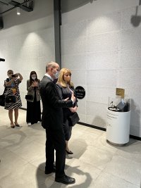 The Slovak president visited the Czech pavilion at the EXPO