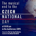 Vrcholem českého národního dne bude vystoupení kapely The Tap Tap v 18:00 v Auditoriu EXPO