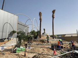 The EXPO in Dubai is opening the pavilion to the public, and a team from the Academy of Sciences of the Czech Republic is planting a garden on the Czech lot