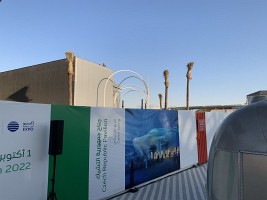 The EXPO in Dubai is opening the pavilion to the public, and a team from the Academy of Sciences of the Czech Republic is planting a garden on the Czech lot