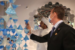 The Minister of Foreign Affairs of the United Arab Emirates visited the Czech pavilion at the EXPO