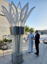 Another member of the royal family of the UAE visited the Czech pavilion at the EXPO