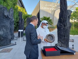 Another member of the royal family of the UAE visited the Czech pavilion at the EXPO